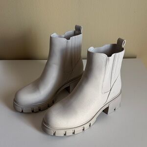 MIA Chunky Light Gray Platform Booties